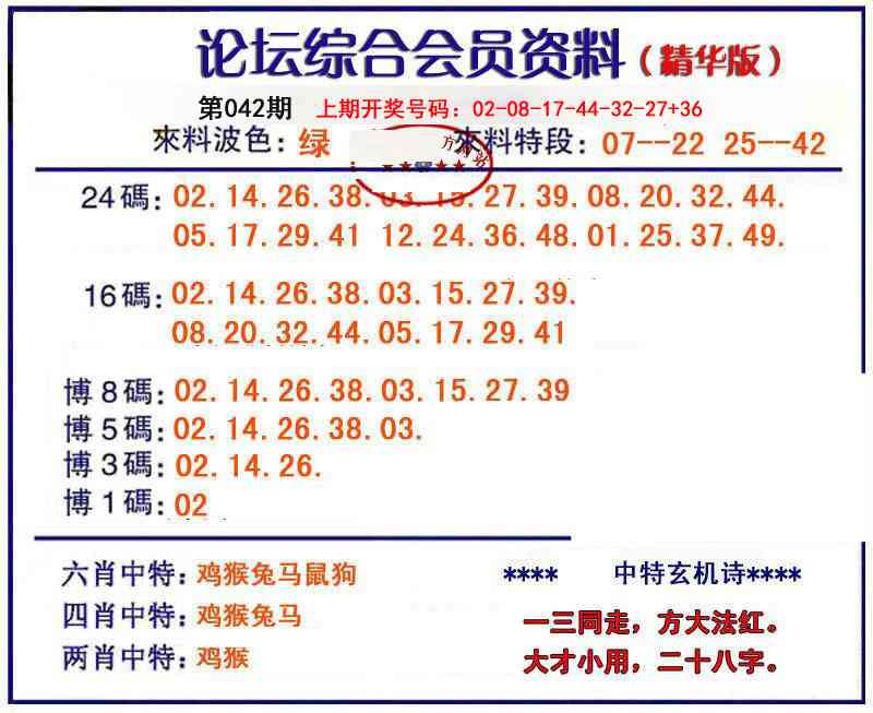 042期综合会员资料[图]