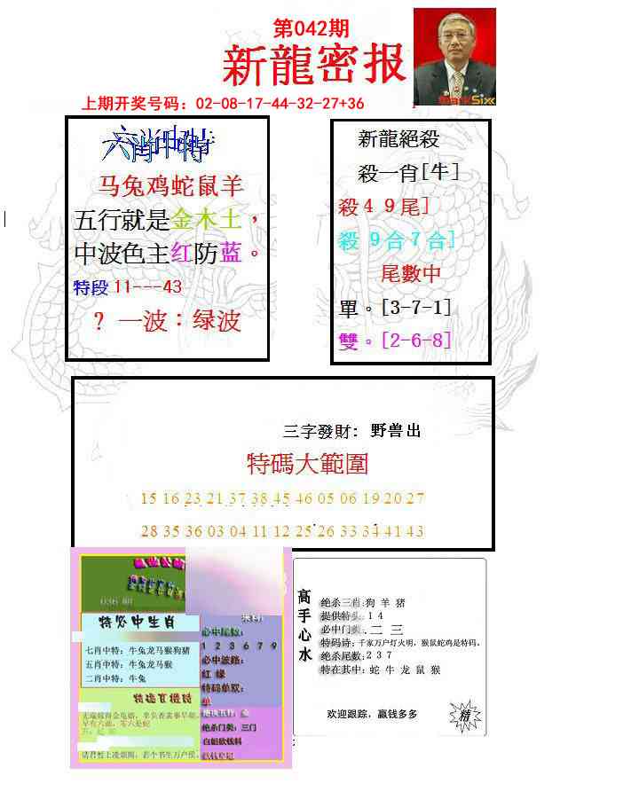 042期新龙密报[图]