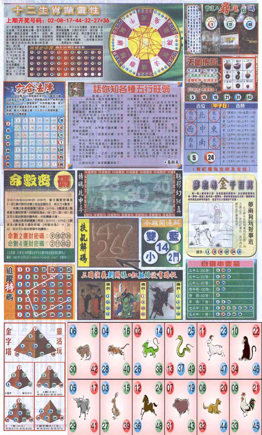 042期新报跑狗-2(背面)[图]