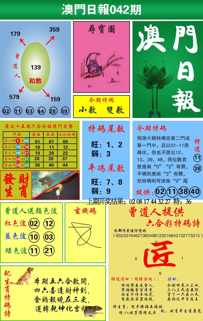 042期澳门日报[图]