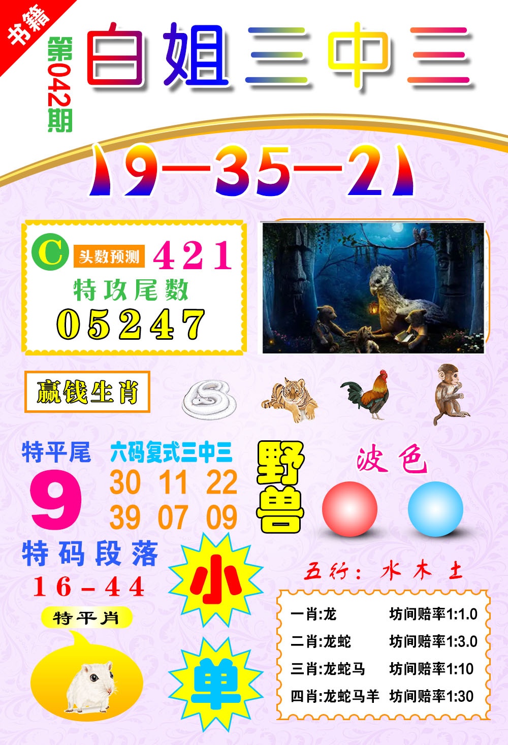 042期澳门白姐锦囊[图]